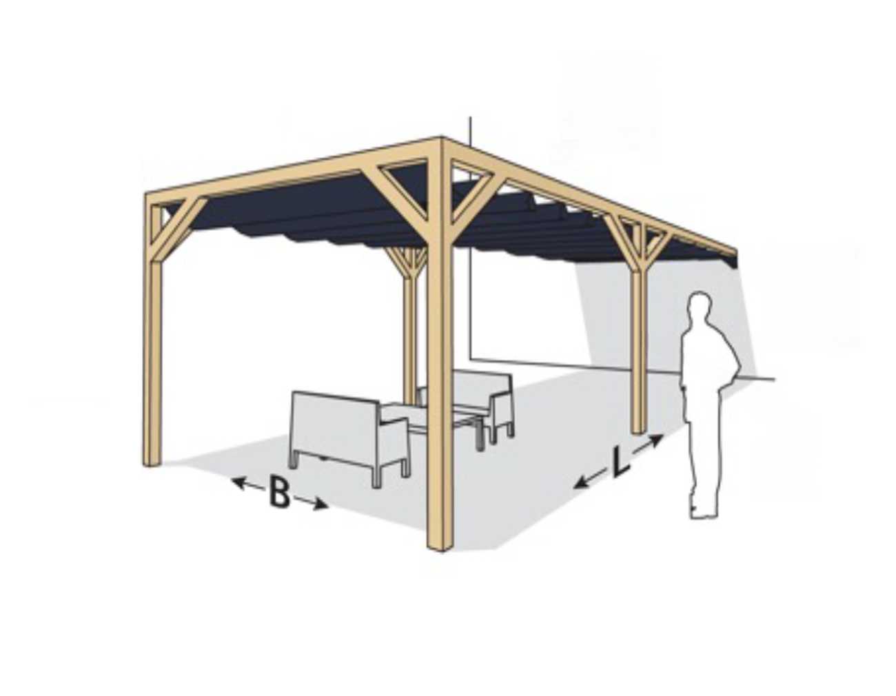 Platinum Nesling Schattenpergola